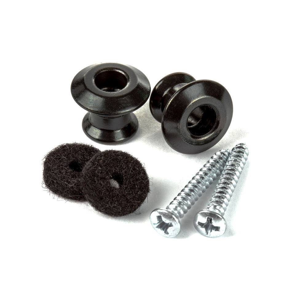 DUNLOP 2PSLS033BK STRAPLOK BUTTON DUAL DESIGN - 2/SET