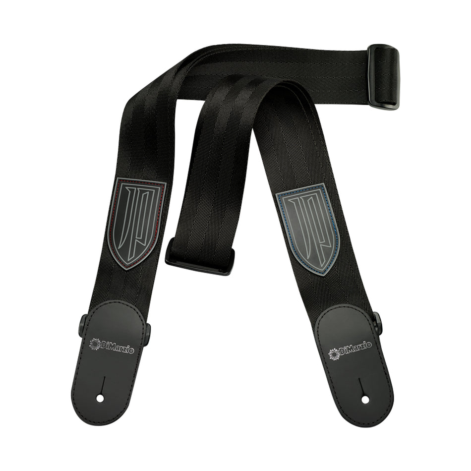 DIMARZIO DD3100JPBKRD 2" TAB STRAP,BLACK,JP MODEL, RED THREAD