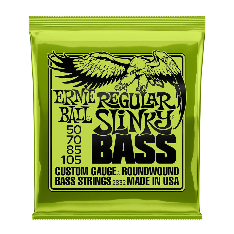 Ernie Ball P02832 REGULAR SLINKY NICKEL WOUND ELECTRIC BASS STRINGS - 50-105 GAUGE