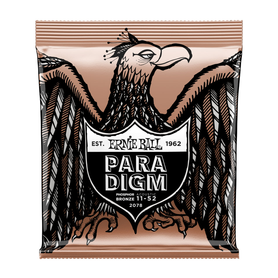 Ernie Ball P02078 PARADIGM LIGHT PHOSPHOR BRONZE ACOUSTIC GUITAR STRINGS - 11-52 GAUGE