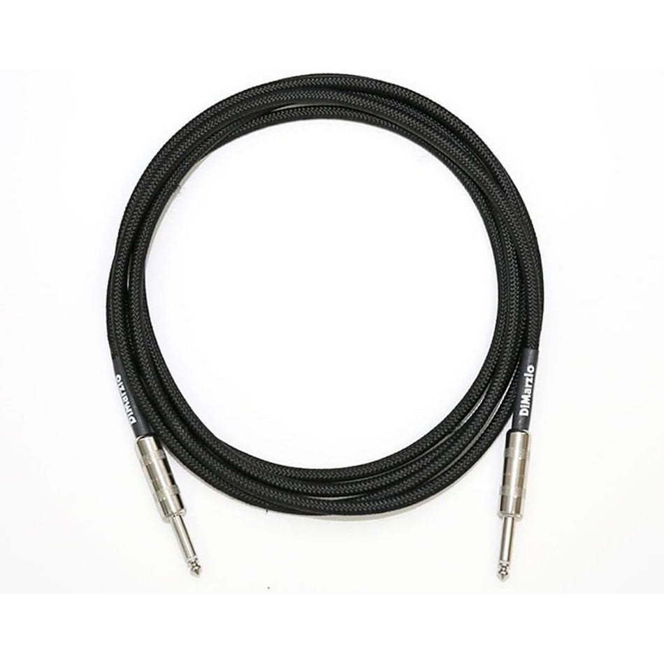 DIMARZIO OVERBRAID CABLE,10 FT BLACK