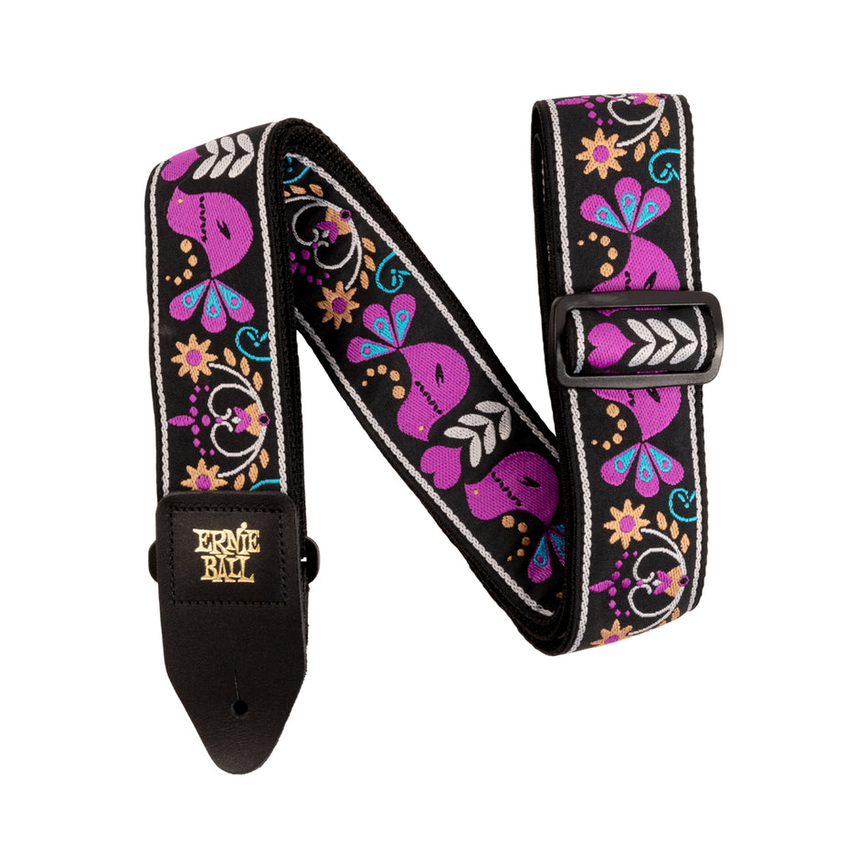 Ernie Ball P05331 PURPLE BIRD LUPIN JACQUARD STRAP