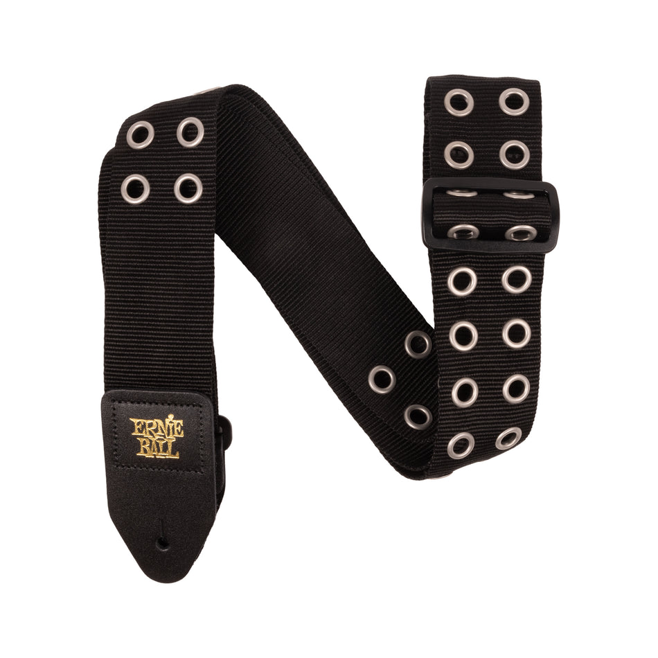 Ernie Ball P05397 PREMIUM GUITAR STRAP/BASS STRAP - HOLE LOTTA METAL SILVER