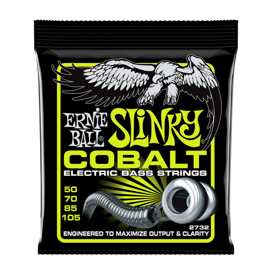 Ernie Ball P02732 REGULAR SLINKY COBALT ELECTRIC BASS STRINGS - 50-105 GAUGE
