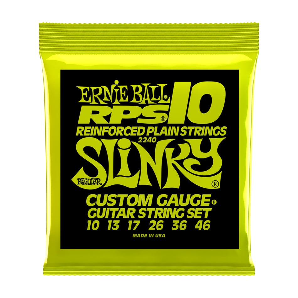 Ernie Ball P02240 REGULAR SLINKY RPS NICKEL WOUND ELECTRIC GUITAR STRINGS - 10-46 GAUGE