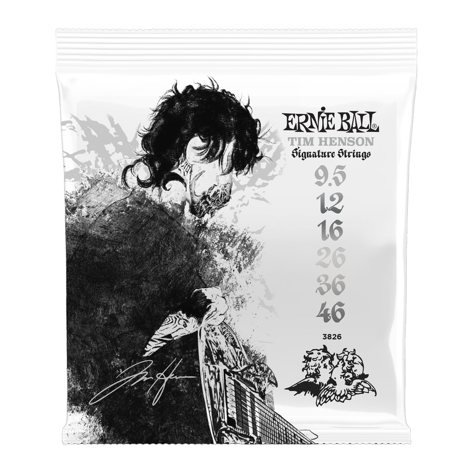 Ernie Ball P03826 TIM HENSON SLINKY COBALT ELECTRIC GUITAR STRINGS 9.5-46 GAUGE