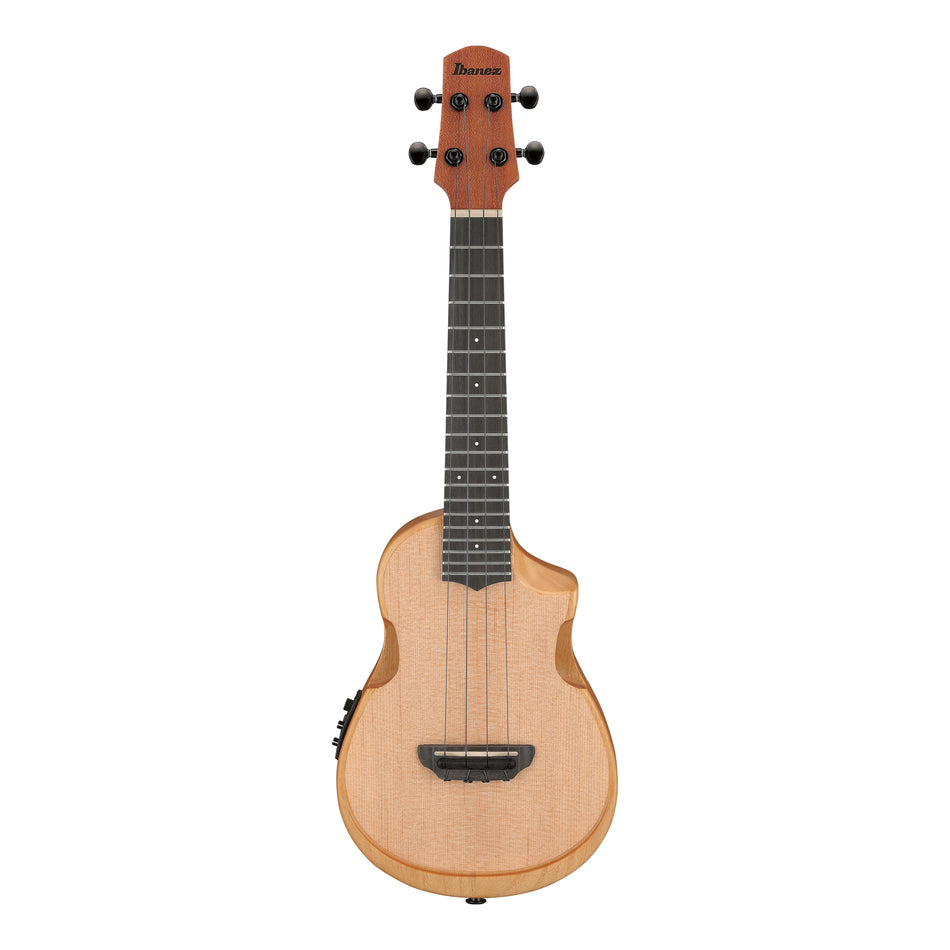 Ibanez AUC10E-OPN Cutaway Acoustic Electric Ukulele - Open Pore Natural