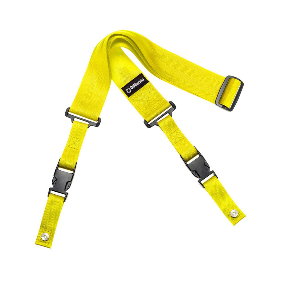 DIMARZIO DD2200Y CLIPLOCK GUITAR STRAP, YELLOW NYLON