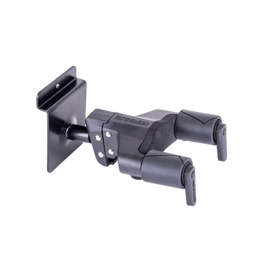 Hercules GSP39SB PLUS AUTO GRIP UNIVERSAL GUITAR HANGER FOR SLAT WALL, SHORT ARM (WITH 16 MM INSERTION)