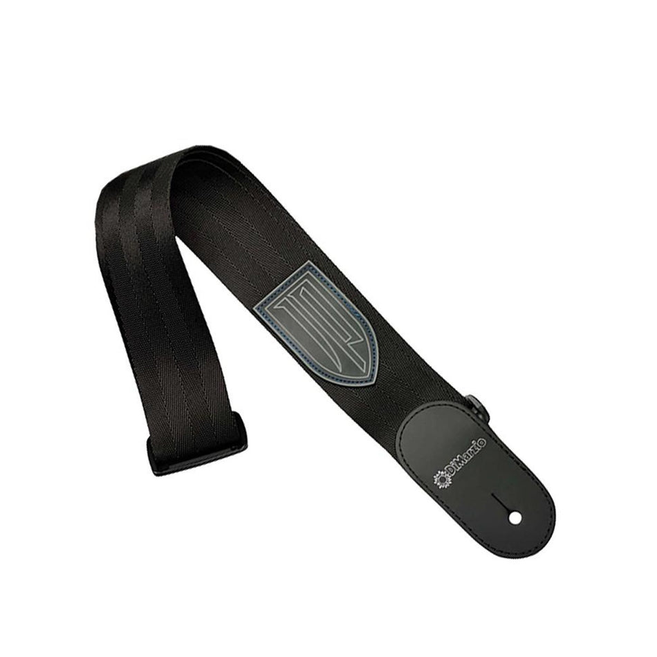 DIMARZIO DD3100JPBKBL 2" TAB STRAP,BLACK, JOHN PETRUCCI MODEL, BLUE THREAD