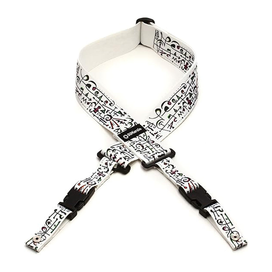 DIMARZIO DD2242 STEVE VAI CLIPLOCK, ART STRAP, WHITE