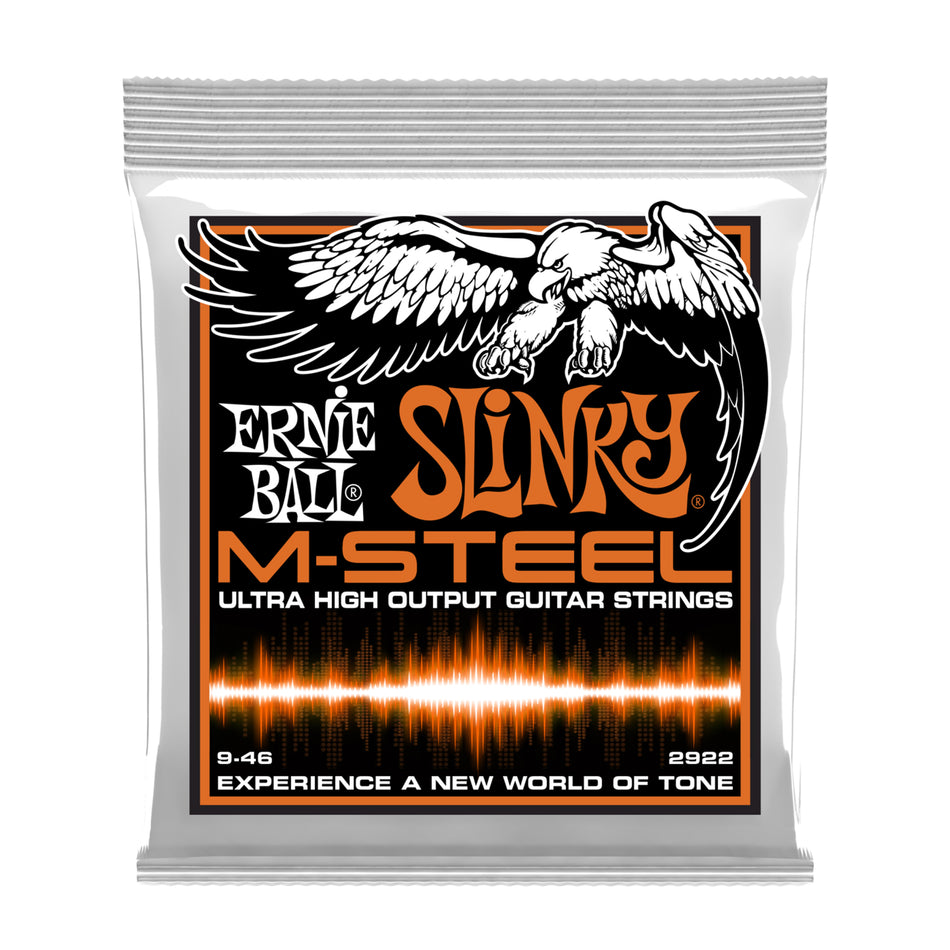 Ernie Ball P02922 HYBRID SLINKY M-STEEL ELECTRIC GUITAR STRINGS - 9-46 GAUGE
