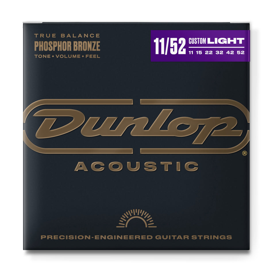 Dunlop DAP1152 AG-PHB Electric Guitar Strings – .011–.052 (6-Set Pack)