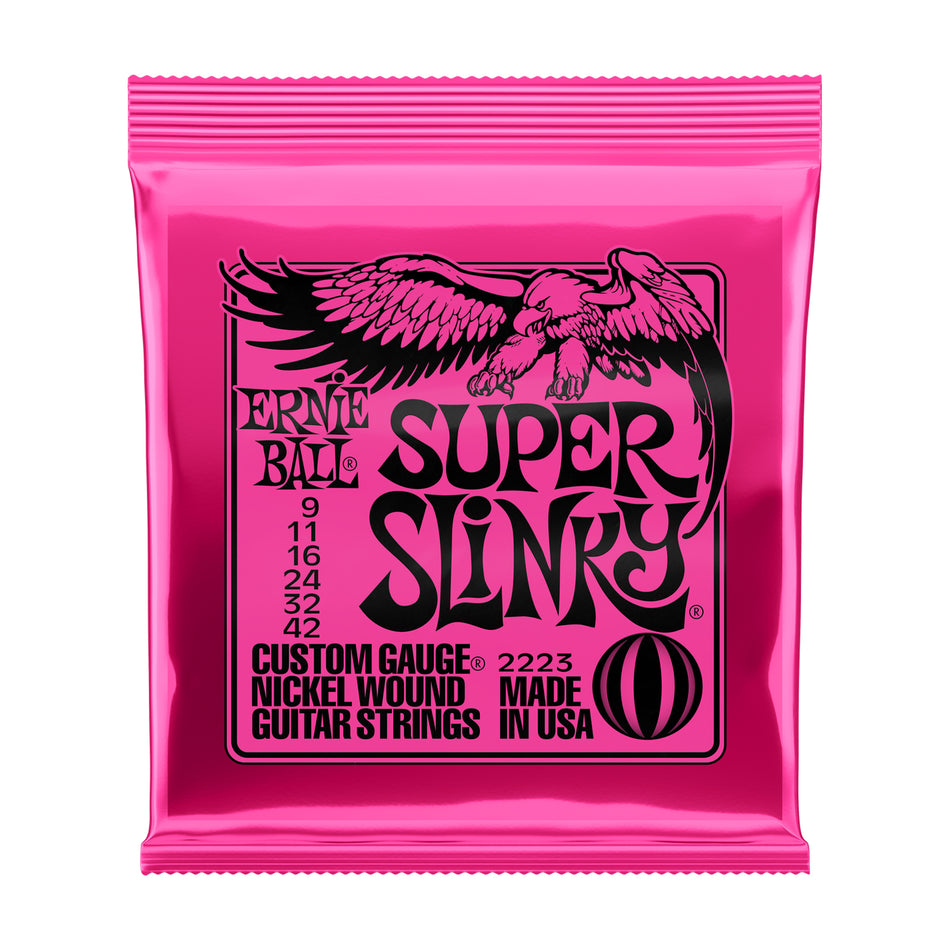 Ernie Ball P02223 Super Slinky Nickel Wound Electric Strings 9-42