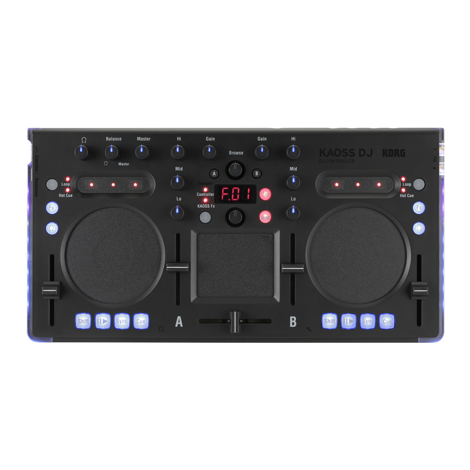 Korg KAOSS DJ Controller & Audio Interface | 120 Effects | Black