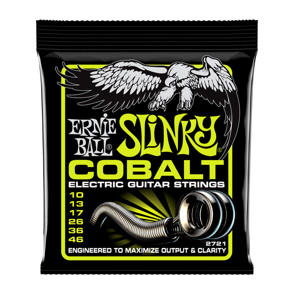 Ernie Ball P02721 REGULAR SLINKY COBALT ELECTRIC GUITAR STRINGS - 10-46 GAUGE