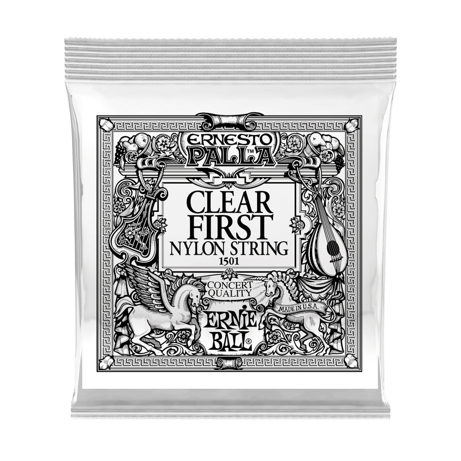 Ernie Ball P01501 CLEAR 1ST ERNESTO PALLA NYLON CLASSICAL GUITAR STRINGS 6 PACK