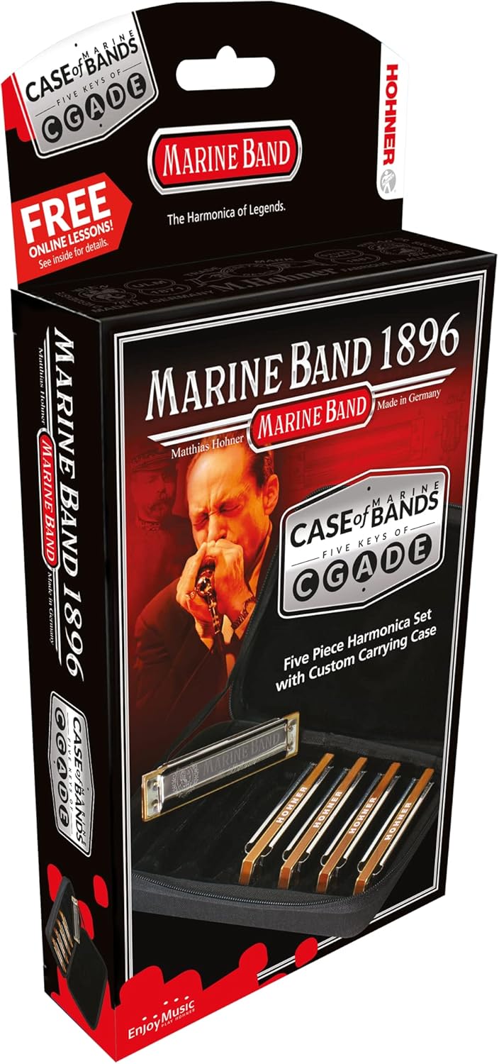 Hohner Marine Band 1896 5-Pack (C-, D-, E-, G-, A-major)