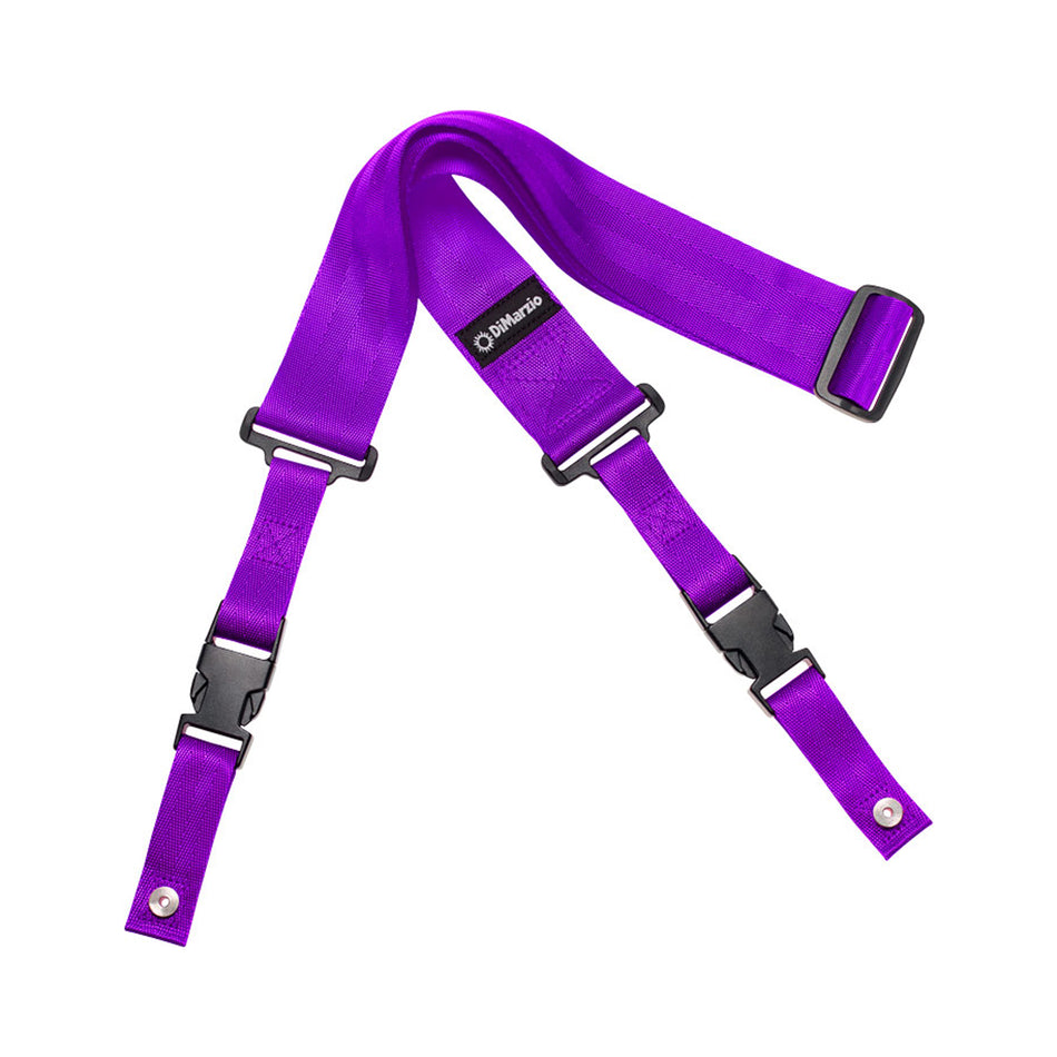 DIMARZIO DD2200V CLIPLOCK GUITAR STRAP, PURPLE NYLON