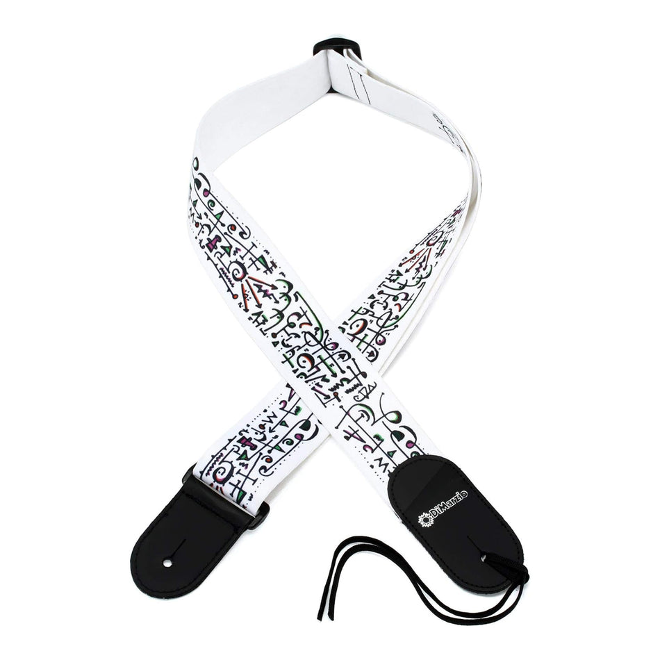 DIMARZIO DD3142 STEVE VAI ART TAB STRAP,2",WHITE