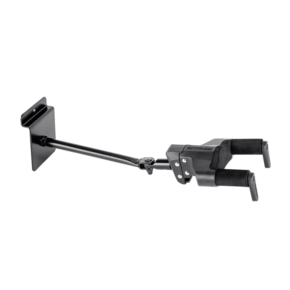 Hercules GSP40SB PLUS AUTO GRIP UNIVERSAL GUITAR HANGER FOR SLAT WALL (WITH 16 MM INSERTION)