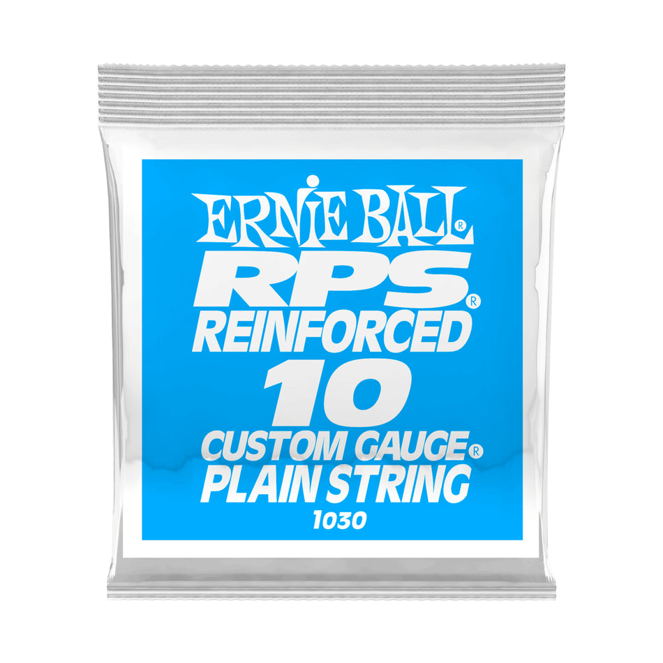 Ernie Ball P01030 .010 RPS REINFORCED PLAIN ELECTRIC GUITAR STRINGS 6 PACK