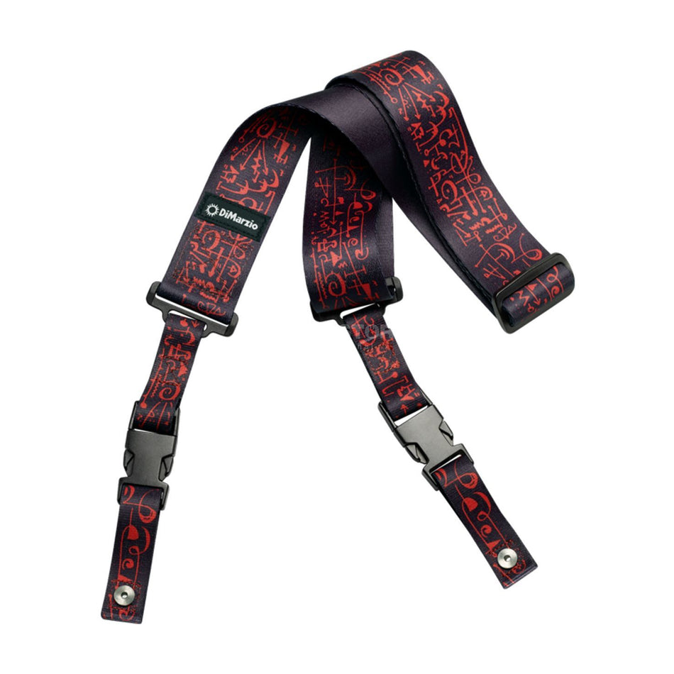 DIMARZIO DD2243 STEVE VAI CLIPLOCK, ART STRAP, BLACK VERSE