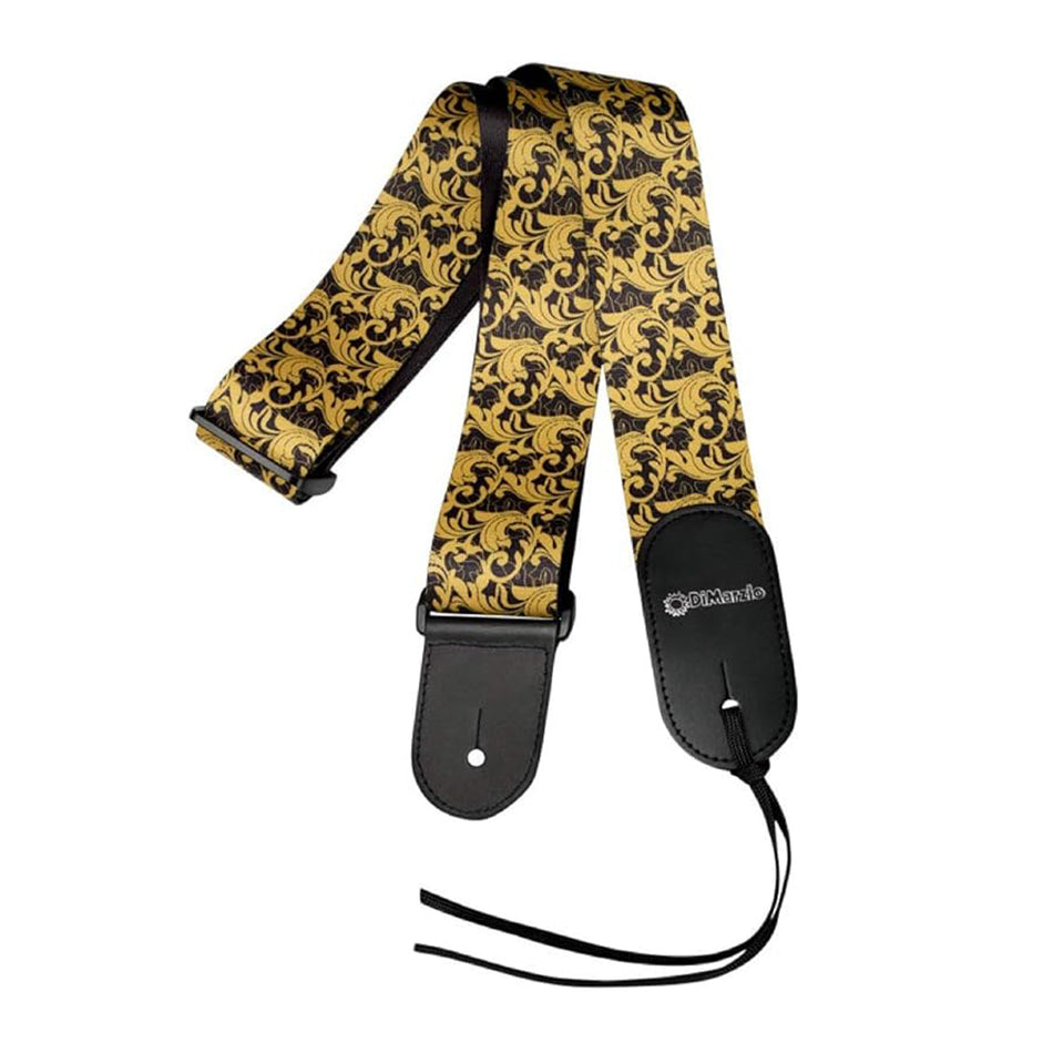 DIMARZIO DD3150 Steve Vai UtoPIA Strap,2", Black/Gold