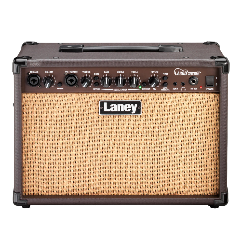 Laney LA30D ACOUSTIC GUITAR COMBO - 30W - 2 X 6 INCH WOOFERS - CHORUS - REVERB