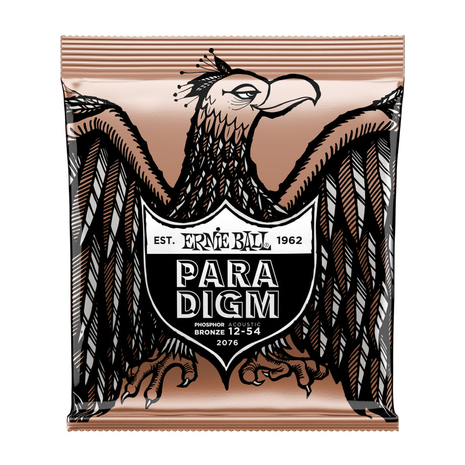 Ernie Ball P02076 PARADIGM MEDIUM LIGHT PHOSPHOR BRONZE ACOUSTIC GUITAR STRINGS - 12-54 GAUGE