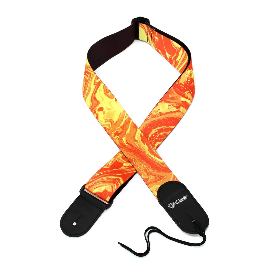 DIMARZIO DD3145 STEVE VAI TAB STRAP,2"ORANGE UNIVERSE