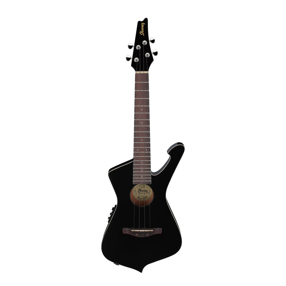 Ibanez UICT10-BK UIC Series Electro-acoustic Ukulele - Iceman - 4 String - Black