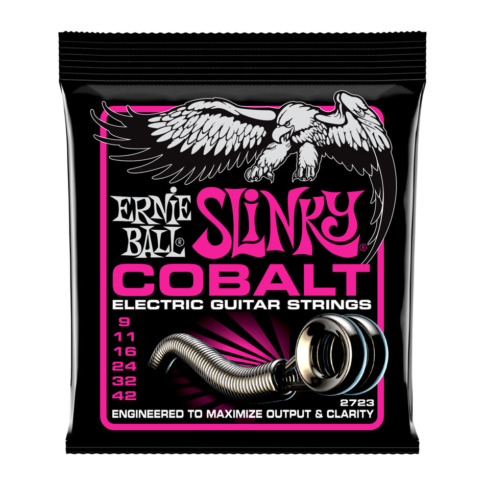 Ernie Ball P02723 SUPER SLINKY COBALT ELECTRIC GUITAR STRINGS - 9-42 GAUGE