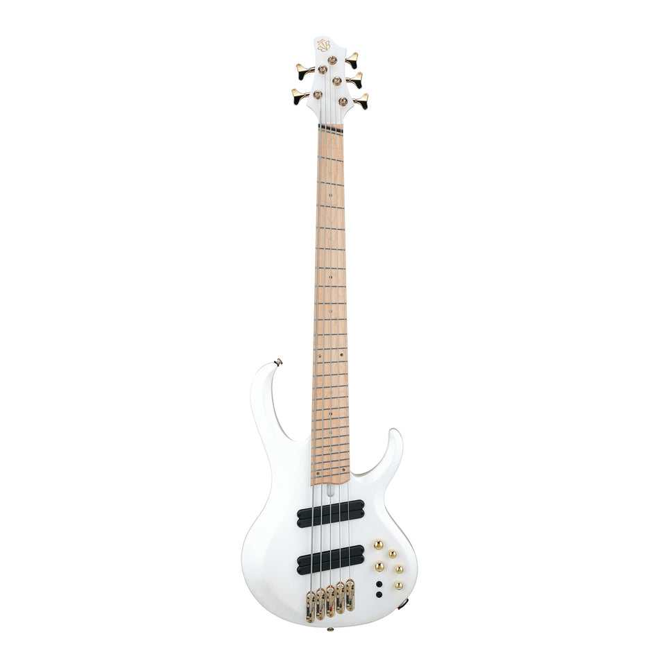 Ibanez BTB605MLM-PWM Bass Guitar | Pearl White Matte