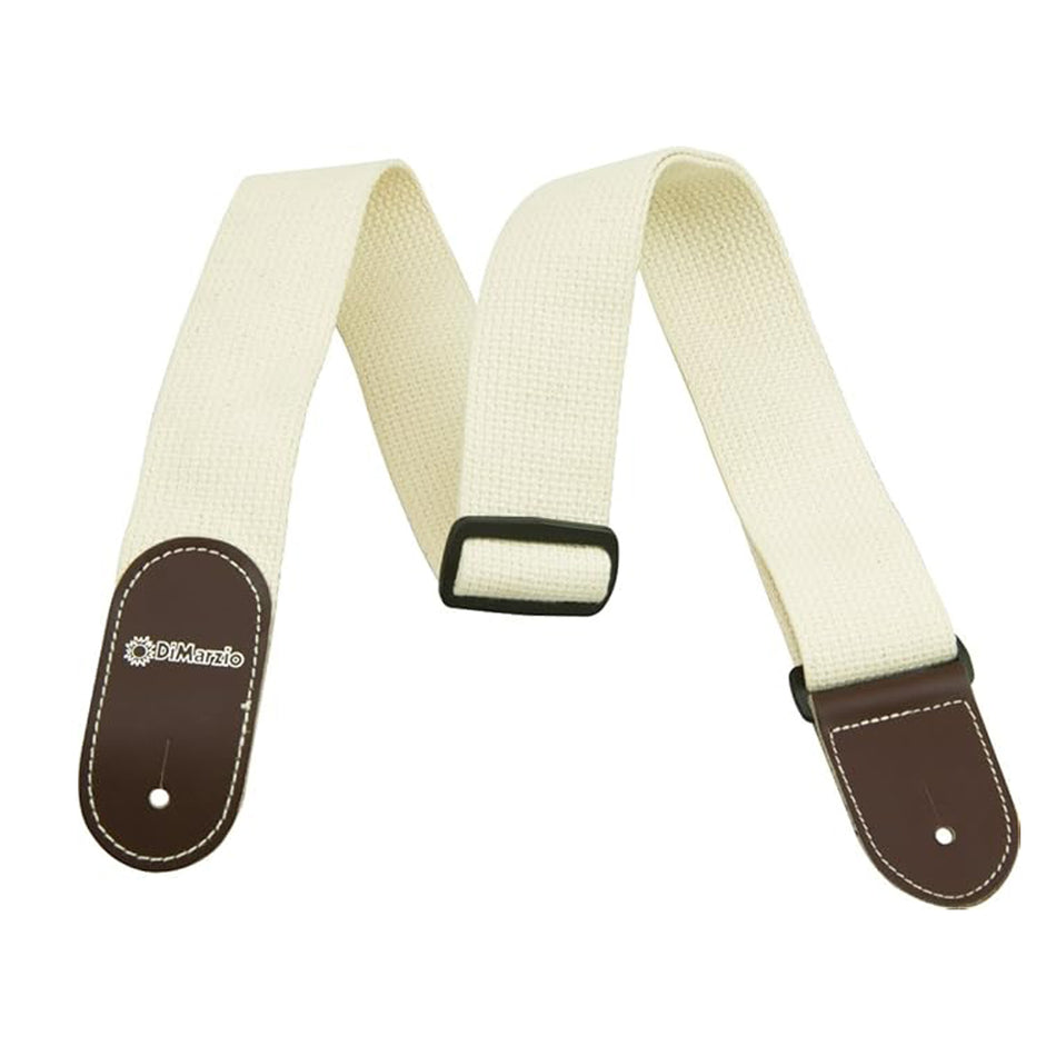 DIMARZIO DD3100CN 2" COTTON STRAP,NATURAL,WITH TABS & TIE CORD