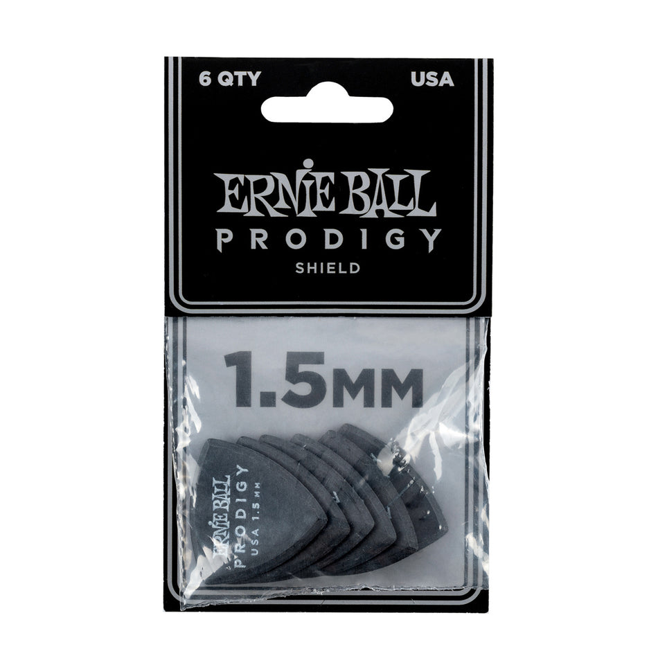 Ernie Ball P09331 Prodigy Shield Picks 1.5mm Black 6 Pack