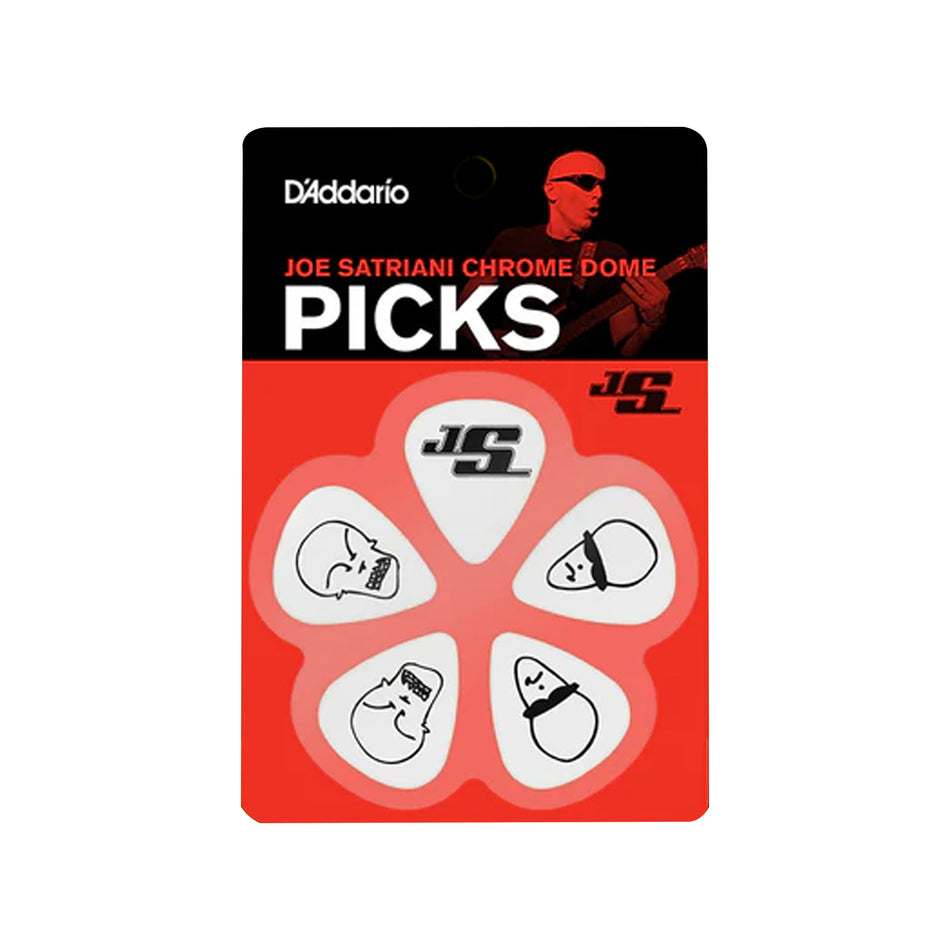 DADDARIO 1CWH4-10JS 10 SATRIANI-PICK-WHITE-MEDIUM
