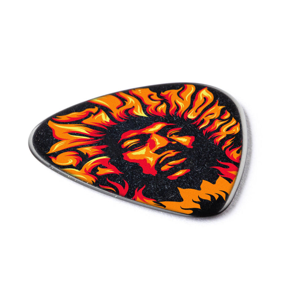 Dunlop JHP14HV Jimi Hendrix ‘69 Psych Series Voodoo Fire Picks – 6‑Pack