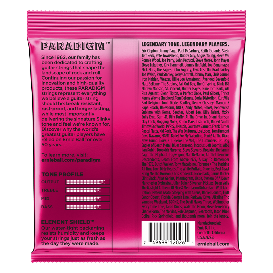 Ernie Ball P02023 SUPER SLINKY PARADIGM ELECTRIC GUITAR STRINGS - 9-42 GAUGE
