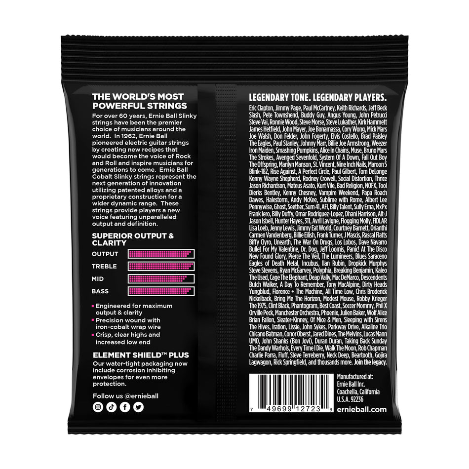 Ernie Ball P02723 SUPER SLINKY COBALT ELECTRIC GUITAR STRINGS - 9-42 GAUGE