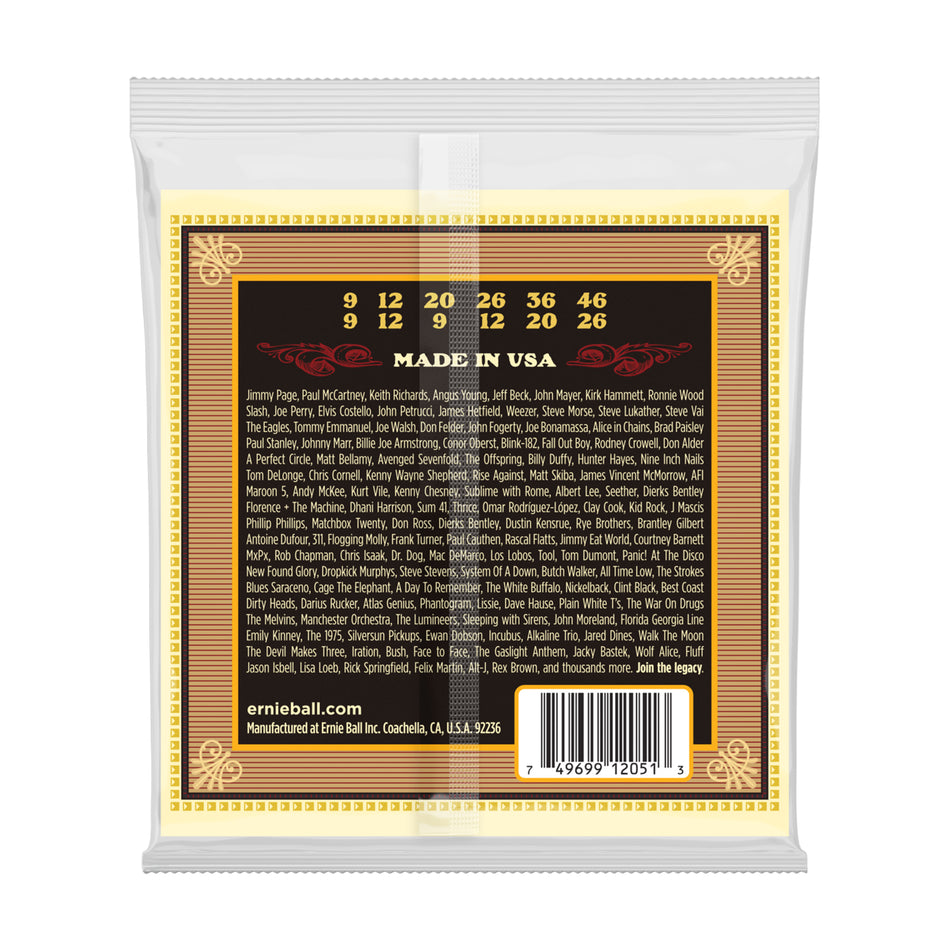 Ernie Ball P02047 EARTHWOOD SILK & STEEL EXTRA SOFT 80/20 BRONZE ACOUSTIC GUITAR STRINGS - 10-50 GAUGE