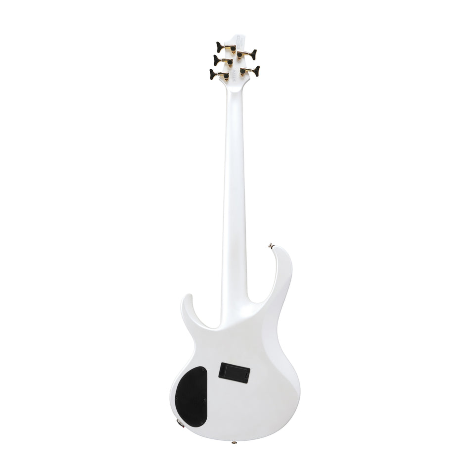 Ibanez BTB605MLM-PWM Bass Guitar | Pearl White Matte