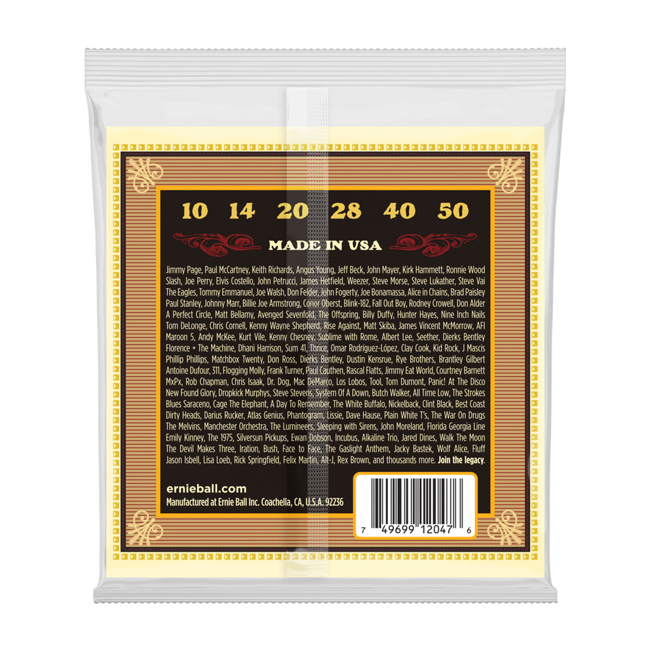 Ernie Ball P02045 EARTHWOOD SILK & STEEL SOFT 80/20 BRONZE ACOUSTIC GUITAR STRINGS - 11-52 GAUGE