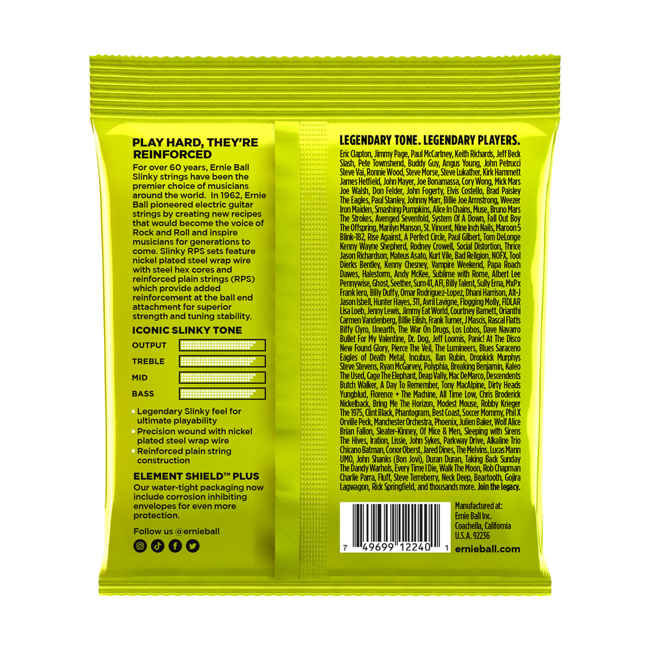Ernie Ball P02240 REGULAR SLINKY RPS NICKEL WOUND ELECTRIC GUITAR STRINGS - 10-46 GAUGE