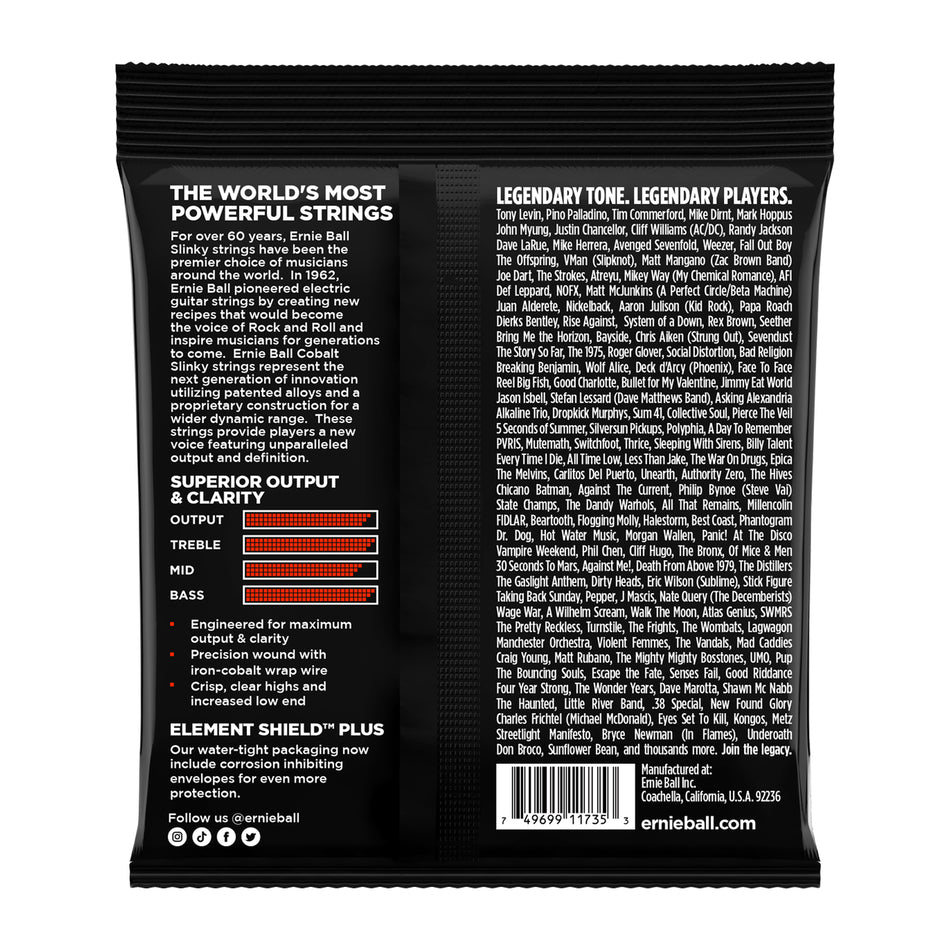 Ernie Ball P02739 SLINKY COBALT 6-STRING ELECTRIC BASS STRINGS 32-130 GAUGE