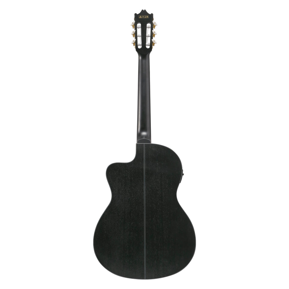 Ibanez GA5MHTCE-WK - Classical Acoustic Electric Guitar | Weathered Black Open Pore