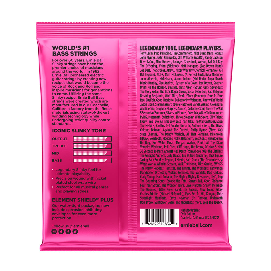 Ernie Ball P02834 SUPER SLINKY NICKEL WOUND ELECTRIC BASS STRINGS - 45-100 GAUGE