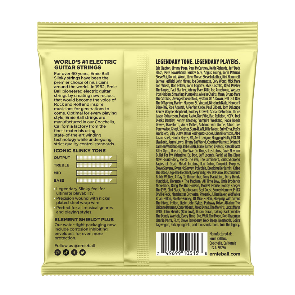 Ernie Ball P02214 MAMMOTH SLINKY NICKEL WOUND ELECTRIC GUITAR STRINGS - 12-62 (WOUND G) GAUGE