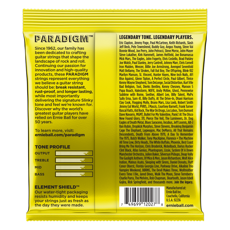 Ernie Ball P02027 BEEFY SLINKY PARADIGM ELECTRIC GUITAR STRINGS - 11-54 GAUGE