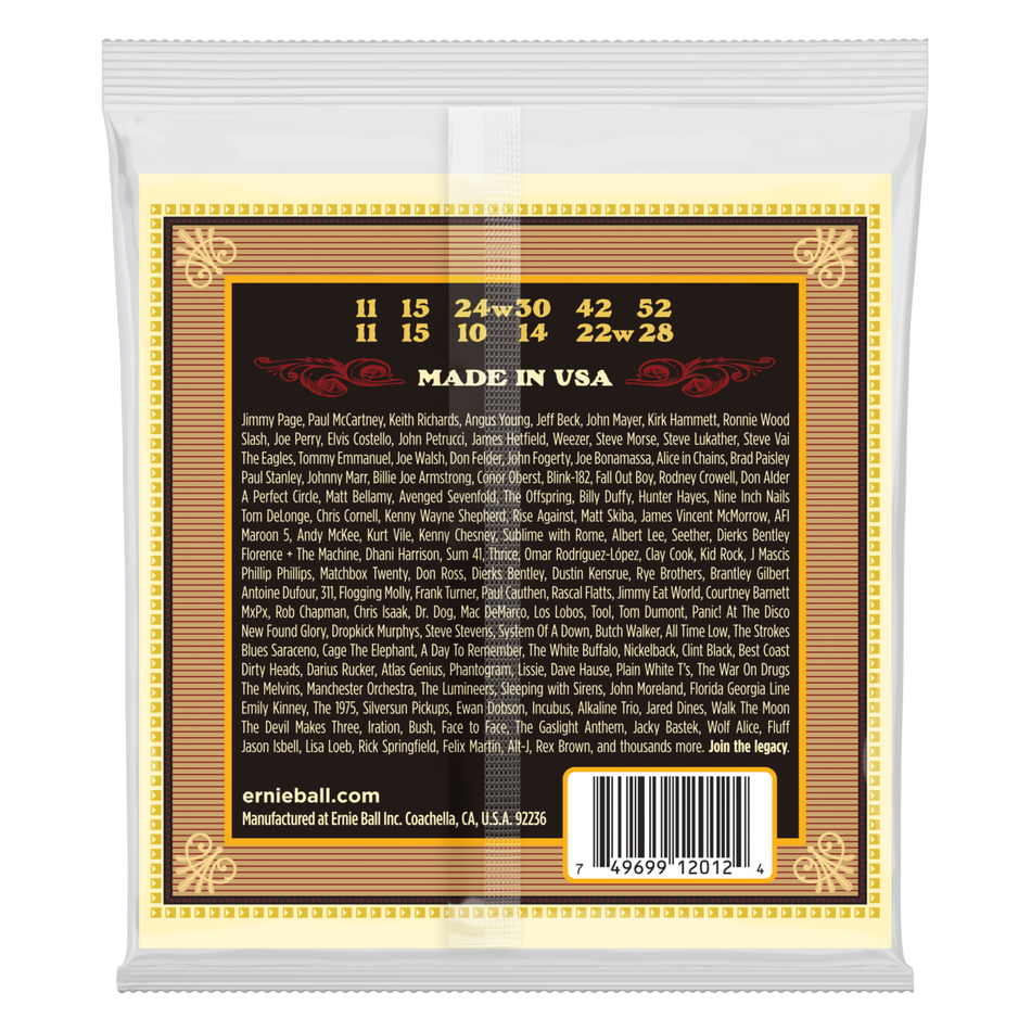 Ernie Ball P02012 EARTHWOOD MEDIUM 12-STRING 80/20 BRONZE ACOUSTIC GUITAR STRINGS - 11-28 GAUGE